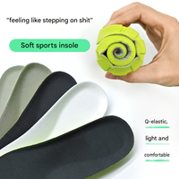 Semelles de sport en silicone super douces, 2 pièces, confortables pour de longues heures, absorption des chocs haute élasticité, anti-transpiration, anti-odeurs