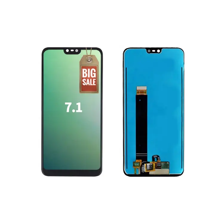 High quality glass panel for Nokia 7.1 lcd touch screen