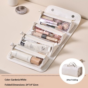 Trustloops Trousse de Toilette et de Maquillage Portable en PU, Grande Capacité, Très Stylée, Étanche, Quatre-en-un Détachable pour <span class=keywords><strong>le</strong></span> Voyage - Product Image 6