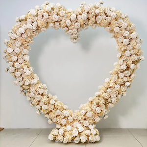 Arco Floreale Artificiale in Seta 8x8ft con Supporto, <span class=keywords><strong>Sfondo</strong></span> per Matrimoni, Feste ed Eventi, Decorazione per Corridoi - Product Image 2
