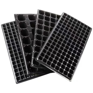 Plastic nursery vegetable plant rice seed seedling planting machine plug tray seed germination incubator 15 to 145cells