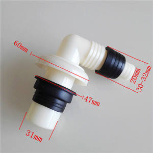 Raccord en T pour tuyau de vidange de machine à laver entièrement automatique, coude anti-odeur, évier de cuisine, lavabo, drain de sol, produits de drainage - Product Image 1