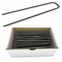 Clous de jardin en forme de U à bas prix, diamètre 150 mm x 30 mm x 3 mm, piquets de sol