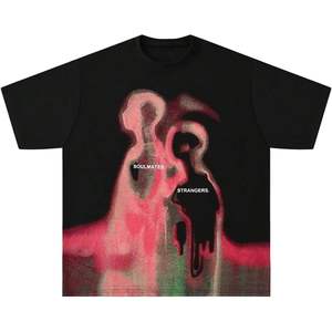 T-shirt personnalisé pour homme, coupe ample, col rond, manches courtes, imprimé numérique, coton, streetwear - Product Image 1