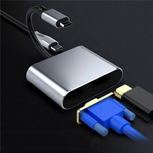 4-in-1 USB 3.1 Type-C ハブ ドッキング ステーション アダプター コンバーター VGA 4K HDTV USB3.0 PD ポート 60Hz コンピューター プロジェクター - Product Image 6