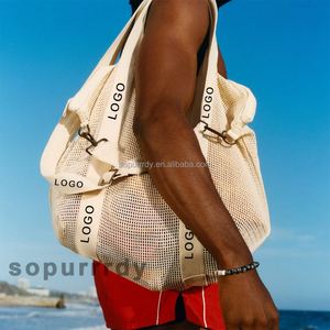 Custom Logo <b>Tote</b> Bag Hand-knitted Shoulder <b>Tote</b> Fairycore Bag Hollow Womens Shoulder Handbag Large Foldable Mesh Shopping Bag - Product Image 5