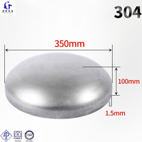 Prix d'usine 304 20 #   Bouchon d'extrémité de tuyau sur mesure en une seule pièce SCH40 DN50 DN80 DN100 haute pression pour pipeline