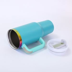 Gourde isotherme personnalisée pour voiture avec paille, 40 oz, en acier inoxydable, pour l'extérieur, maintien au chaud toute la journée - Product Image 6