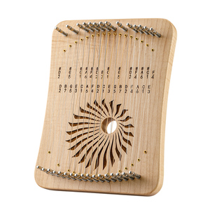 Hluru kalyre (thumb piano & Lyre Harp) - 31 nhạc cụ bằng gỗ tự nhiên để giải trí và biểu diễn - Product Image 1