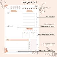 Carnets de notes de luxe de haute qualité avec logo personnalisé en cuir/PVC/PP, certifiés ISO9001, avec autocollants pour planificateur de liste de choses à faire et gestion du temps