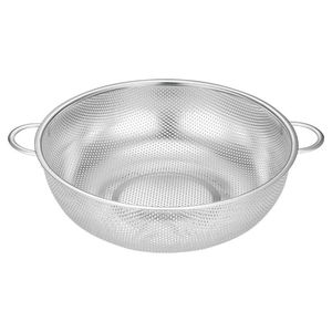 Stainless Steel Colander Set 4 Piece Nesting Strainer Dishwasher Safe For Kitchen Use - Product Image 3
