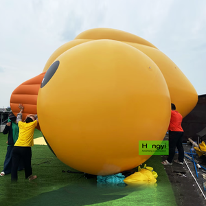 Pato Inflable Personalizado para Publicidad <span class=keywords><strong>en</strong></span> Exteriores, Pato de Goma Amarillo de Dibujos Animados, Juguete Acuático Fijo de PVC Impermeable - Product Image 5