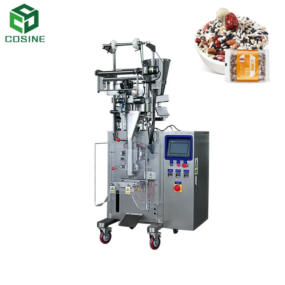 China low cost automatic small vertical form fill seal mixed nuts snack food pouch packing machine for small business