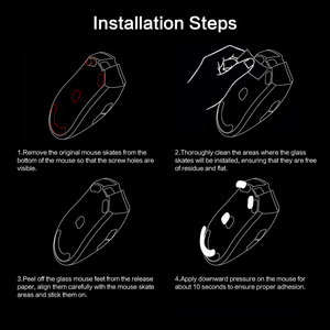Pattini di Ricambio SIKAI per Mouse Razer DeathAdder V3 Pro, Pattini da Gaming in Vetro Temperato per un Scorrimento Fluido su Superfici in Tessuto - Product Image 6