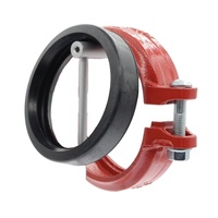 Conector de Junção de Ferro Dúctil Galvanizado com Revestimento Epóxi Vermelho Grau Industrial UL FM para Rede de Sprinklers de Incêndio