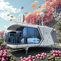 Maison conteneur modulaire intelligente en acier avec salle de bain, cuisine, salon et usage commercial – Mini-maison préfabriquée pour chambre d'hôtel