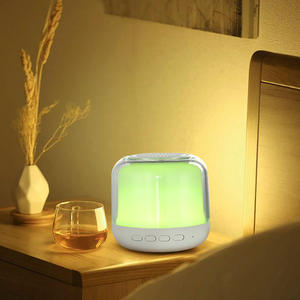 Enceinte Bluetooth sans fil tendance avec lampe de chevet musicale, lumière blanche chaude à intensité variable et changement de couleur RVB - Product Image 3