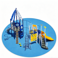 Équipement de jeu extérieur pour hôtels et communautés : toboggan, balançoires et grands équipements de divertissement pour enfants