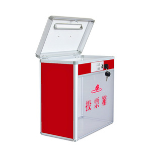 Aluminum Alloy Ballot <b>Box</b> 360x200x380mm With <b>Lock</b> For Election Voting - Product Image 3