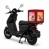 Boîte d'affichage LED mobile P4.17 pour scooter de livraison, écran publicitaire numérique extérieur IP65 avec 4G GPS
