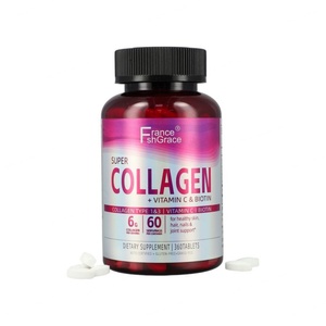 Comprimés de collagène avec vitamine C et biotine, 360 unités, sans OGM, favorisent la croissance des cheveux, l'éclat de la peau, la force des ongles et la santé des os - Product Image 2