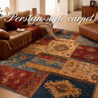 Tapis persans rétro de grande taille, lavables, antidérapants, à poils ras, pour salon, chambre à coucher, tapis sur mesure, décoration intérieure