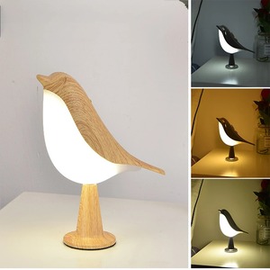 Lámpara de Noche LED Moderna y Sencilla con Forma de Pájaro Magpie, 3 Colores, ABS+PC, Control Manual, Alimentación USB, para Navidad, Venta al Por Mayor - Product Image 2