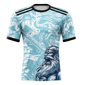 <span class=keywords><strong>T</strong></span>-<span class=keywords><strong>shirt</strong></span> à manches courtes de football couleur maison 26 saisons, haut d'entraînement à séchage rapide, nom et numéro d'équipe à impression personnalisée - Product Image 5