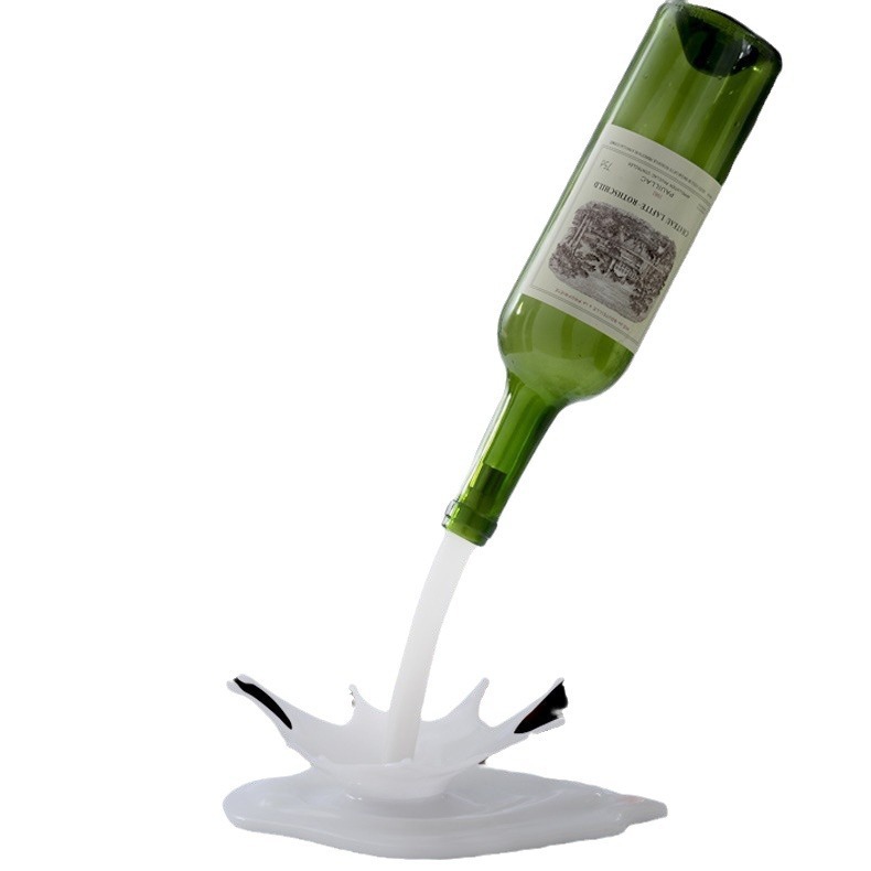 Wine Pouring LED Night Light with Touch Control Rechargeable USB Dimmable Modern Design for Bar & Desk Use