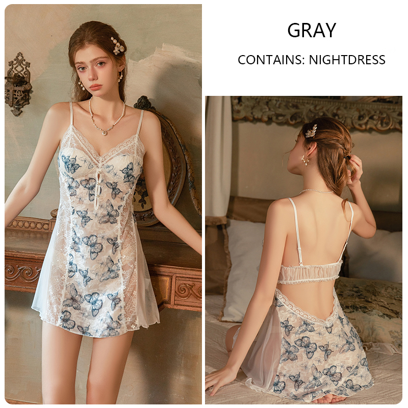 S6474 gray-nightgown