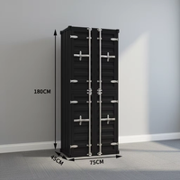 Meuble de rangement vintage en métal personnalisable pour la décoration de bar, armoire créative en conteneur, décoration DIY pour la maison