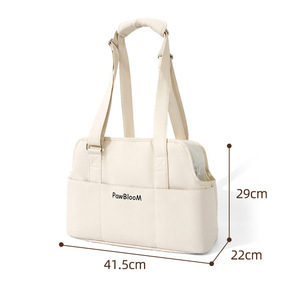 Transportín de Poliéster Blando para Mascotas (Gatos y Perros), Gran Capacidad, Diseño Cruzado de Mano, Cierre de Cremallera, Carga Máxima 20kg, Apto para Aerolíneas - Product Image 6