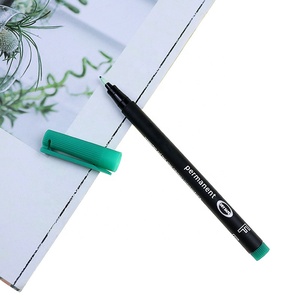 Khuyến mại giảm giá dầu dựa trên màu xanh/Màu xanh lá cây/Đỏ/Đen đánh dấu vĩnh viễn mỏng Nylon tip Logo tùy chỉnh vĩnh viễn Bút Đánh Dấu - Product Image 4