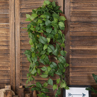 Prix usine 190cm Extérieur En Plastique Vert Feuilles Vignes Plantes Suspendues Lierre Artificiel pour La Décoration