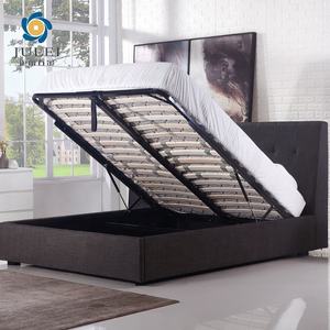 Железный металлический каркас кровати элегантный стиль большой вместимости под двойной размер подъемный Каркас дивана-кровати с глубоким пространством для хранения - Product Image 4