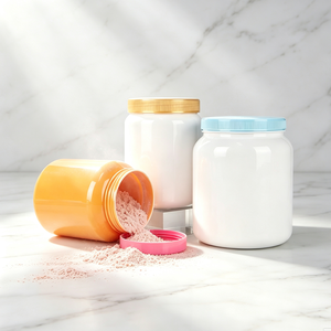 1200ml 1500ml 2200ml Food Grade PET Plastic <b>Bottle</b> for Milk Powder Supplement Powder Support Customization - Product Image 1
