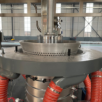 Machine automatique d'extrudeuse de film rétractable et étirable pour serre à anneau d'air avec co-extrusion ABC à trois couches