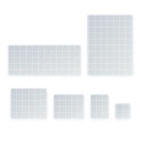 Lot de 6 blocs de tamponnage en acrylique transparent pour le bricolage, la création artistique, le scrapbooking et la décoration de cartes