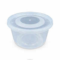 Bol à soupe transparent en PP de 700 ml, qualité alimentaire, recyclable, avec couvercle, pour restaurant, à emporter, jetable, compatible micro-ondes, anti-fuite, sans BPA, pour salade