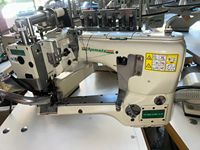 Machine à coudre d'occasion Yamato FD-62 à quatre aiguilles et quatre fils, à bras long, avec alimentation par le bras, moteur central, pour usage domestique