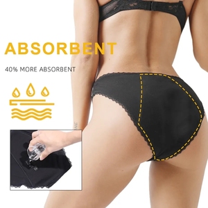 Venta <span class=keywords><strong>de</strong></span> fábrica, bragas menstruales sexis <span class=keywords><strong>de</strong></span> <span class=keywords><strong>encaje</strong></span> para mujer, Bragas Culotte Menstruelle absorbente para niñas, ropa interior femenina para el período - Product Image 3