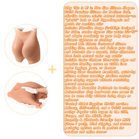 Coussinets rehausseurs de fesses et de hanches en silicone 100% doux, pour un volume et une fermeté importants, avec broderie 3D, culotte en silicone à maintien moyen, effet fesses artificielles