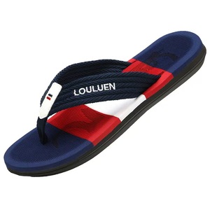 2025 USA vente chaude <span class=keywords><strong>grande</strong></span> taille hommes pantoufle mode mélange couleur extérieur semelle en caoutchouc tendance tongs pour <span class=keywords><strong>homme</strong></span> - Product Image 4