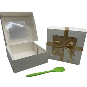 Caixas de Confeitaria para Donuts e Bolos - Atacado de Fábrica - Pronta Entrega - Branca Lisa com Abertura Automática - <span class=keywords><strong>8</strong></span> Polegadas - Product Image 3