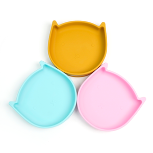 Assiette à ventouse en silicone de qualité alimentaire pour bébés et tout-petits, sans BPA, antidérapante, vaisselle pour repas d'enfants, vente en gros - Product Image 5