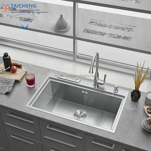 Vente flash <span class=keywords><strong>Évier</strong></span> de <span class=keywords><strong>cuisine</strong></span> à cuve unique en acier inoxydable 720x460x230mm avec <span class=keywords><strong>étagère</strong></span> à couteaux - Product Image 4