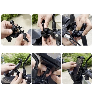 ขาตั้งมือถือจักรยานแบบสัมผัสเดียวที่ยึดกับมอเตอร์ไซค์ที่ยึดมือถือสำหรับขี่จักรยานปลอดภัย - Product Image 6