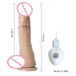 XISE low price automatic long dildo for women vibrating functions porn round head foreskin lifelike texture skin