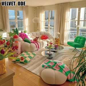 Divano-Poltrona Bubble Roche Bobois di Alta Qualità, Colorato, Angolare (Modello Football/Cloud) per Hotel, Villa o Salotto - Product Image 5