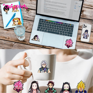 Pegatinas Pequeñas de Anime ONE PIECE/DBZED <span class=keywords><strong>Anya</strong></span>/Marin, Calcomanías Impermeables para Teléfono, Calcomanías Pequeñas 3D - Product Image 3